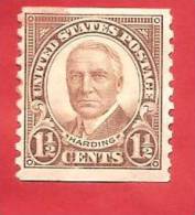 U.S.A. - 1930/1931 - President Harding Memorial - Cent. 1,5 - Y&T 292B - 2° SCELTA - Unused Stamps