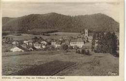 CPSM ETIVAL CLAIREFONTAINE (Vosges) - Vue Sur L'Abbaye Et Pierre D'Appel - Etival Clairefontaine