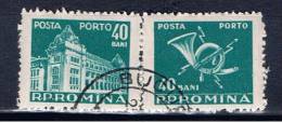 RO+ Rumänien 1957 Mi 105 Portomarken - Strafport