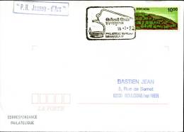 Porte Hélicoptère Jeanne D'Arc 1992 Griffe Sur Lettre Postée En Inde. Cachet Illustré Lampe à Pétrole Energie - Seepost