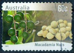 Australia 2011 Farming Native Plants 60c Macadamia Nuts Self-adhesive Used - Gebraucht