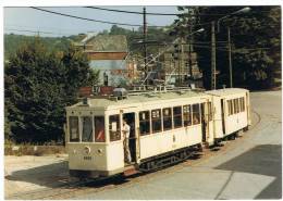 LOBBES - THUIN (Ouest) - TRAMWAY HISTORIQUE - Motrice 9888 & Remorque 2121 (Tram) - Thuin