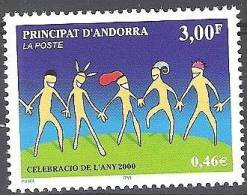 Andorre Français 2000 Yvert 525 Neuf ** Cote (2015) 1.70 Euro Célébration De L´An 2000 - Unused Stamps