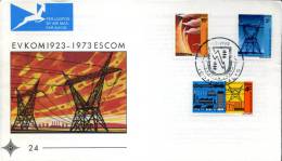 1973 FDC RSA Energie Electricité Centrale Electrique Pylônes - FDC
