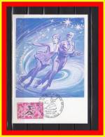 ANDORRE Carte Maximum De 1971 N° YT 209 " PATINAGE SUR GLACE " Parfait état ! - Cartas Máxima