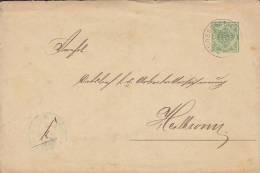 Württemberg Postal Stationery Ganzsache Dienst-Sache GROSSGARTACK 1892 To HEILLBRONN (2 Scans) - Interi Postali