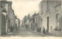 Indre-et-Loire : Nov12 376: Monnaie  -  Vieille Rue  -  Eglise - Monnaie