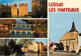 LUSSAC LES CHATEAUX       4 VUES - Lussac Les Chateaux