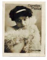 CHROMO CIGARETTES MELIA ALGER : "LA SALLANDRI" - Femme Artiste En Froufrou - Melia