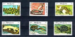 Laos YV 597/2 O 1984 Serpents - Snakes