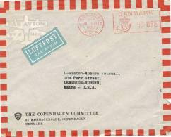 3536. Carta Aerea KOBENHAVN (Dinamarca) 1950. Franqueo Mecanico - Briefe U. Dokumente