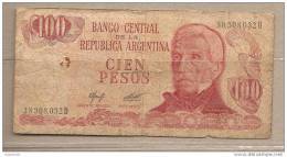 Argentina - Banconota Circolata Da 100 Pesos P-301b.2 - 1977 #19 - Argentine