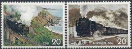 1975 JAPON 1144-45** Trains - Ongebruikt