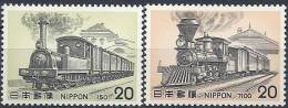1975 JAPON 1159-60** Trains - Unused Stamps