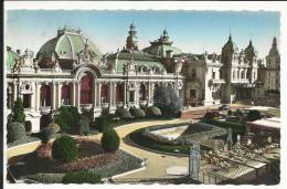 MONTE CARLO ( MONACO ) , Le Casino Et Les Jardins , + Cachet Au Dos " PALAIS DE MONACO " - Casino