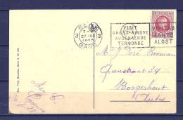 Nr 192 Op Postkaart Van Gent Naar Borgerhout 27/07/1925 (GA5477) - 1922-1927 Houyoux