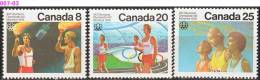 CANADA, 1976, Montreal SUMMER OLYMPIC GAMES; Set Of 3, MNH (**); Sc./Mi. 681-83 / 630-32 - Verano 1976: Montréal