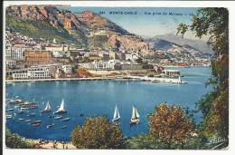 MONTE CARLO ( MONACO ) , Vue Prise De Monaco , 1935 , Timbre De Monaco N° YT 120 - Multi-vues, Vues Panoramiques