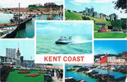 KENT COAST - Dover Castle / The Harbour, BROADSTAIRS / The Outer Harbor FOLKESTONE / The Front & Clock Tower, MARGATE - - Dover