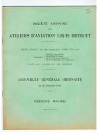 RARE : LOT DE 2 X : STE DES ATELIERS D'AVIATION LOUIS BREGUET ( A.G.O 1935 & 1936) - Aviación