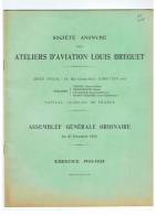 RARE : LOT DE 2 X : STE DES ATELIERS D'AVIATION LOUIS BREGUET ( A.G.O 1935 & 1936) - Aviation
