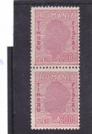 REVENUE,FISCAUX,OLD,  STAMPS IN PAIR 2000 LEI, ** MNH,Romania. - Fiscales