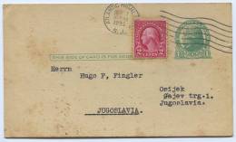 United States - ATLANTIC HIGHLANDS, N.J, 1935. Postal Stationery To Yugoslavia - Other & Unclassified