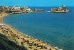 ISOLA CAPO RIZZUTO - CALABRIA - RIVIERA JONICA - LE CASTELLA : Spiaggia / Plage / Beach / Strand - 2 Scans - Crotone