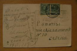 CARTOLINA POSTA MILITARE   (85) VIAGGIATA 17.03.1917   DA ZONA DI GUERRA A CESENA - Franquicia