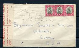South Africa 1940 Cover To USA Censored Ship - Lettres & Documents