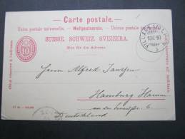 1899, VILLARS S OLTEN, Klarer Stempel Auf Karte - Cartas & Documentos