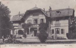 VAL D OISE MONTLIGNON UN CHALET Editeur ND Et Miné  CACHET 4e COMPAGNIE DU GENIE LE CAPITAINE RA - Montlignon