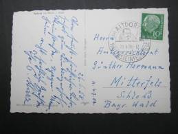 1958  ALTDORF - Wallensteinspiele,  SST. Auf Karte - Briefe U. Dokumente