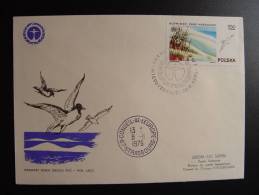 OISEAU BIRD VOGEL PARK NARODOWY 1976 FDC CONSEIL DE L´EUROPE CEPT EUROPA PARLAMENT - Briefe U. Dokumente