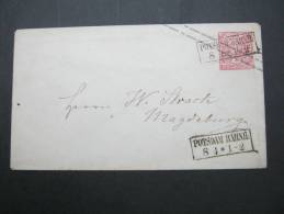 POTSDAM BAHNHOF, Klarer Stempel Auf Brief - Postal  Stationery