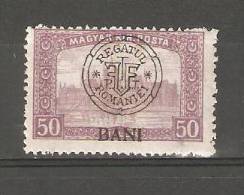 Hungary 1919 ,Kolozsvar Issue ,50 Bani ,Scott # 5N10** ,MNH** - Nuevos