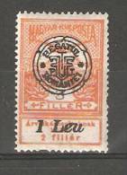 Hungary Romanian Occupation 1919 ,1 Leu On 3f ,Sc 5NB3,MNH** - Unused Stamps