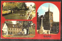 WARE HERTS St. Mary's Church The River Lea The Priory 1982 - Hertfordshire