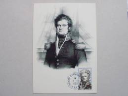 Französische Süd- Und Antarktisgebiete TAAF 152 263 Maximumkarte MK/MC, J. S. C. Dumont D’Urville (1790-1842), Admiral - Lettres & Documents