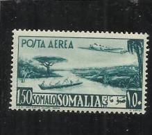 SOMALIA AFIS 1950 -1951 POSTA AEREA AIR MAIL VEDUTA VIEW SOMALI 1,50S MNH - Somalia (AFIS)