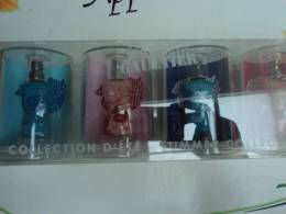 GAULTIER "" SUMMER COLLECTION "" COFFRET EXPORT 4 MINIS  " PERROQUET" VOIR & LIRE !!! - Miniatures Womens' Fragrances (in Box)