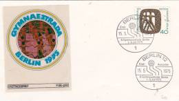 Germany Berlin 1975  Gymnastic  Souvenir Cover - Lettres & Documents