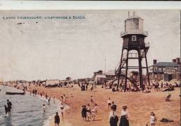 BR39859 Dovercourt Lighthouse And Beach    2 Scans - Dover