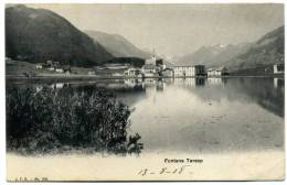 Suisse CPA Voyagée 1908 Fontana Tarasp J.F.S. 109 Avec Timbre RF Taxe 20 C - Tarasp