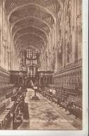 BR39999 Chair West Kings College Chapel Cambridge   2 Scans - Cambridge