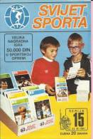 WORLD OF SPORT - TRADING CARDS, Paper From Seria 15, 23.3.1981., Yugoslavia - Otros & Sin Clasificación