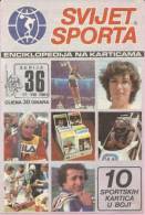 WORLD OF SPORT - TRADING CARDS, Paper From Seria 36, 17.8.1981., Yugoslavia - Autres & Non Classés