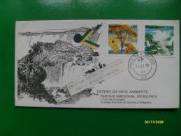 1978 Busta NUMERATA Defesa Do Meio Ambiente Parco Nacional Do Iguacu 2 Valori FDC - Briefe U. Dokumente