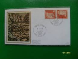 Serie EDIFICI  Valore 15  Tete Beche 10 20 30 Escl. Geneve Suisse FDC Modello SETA - Briefe U. Dokumente