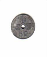 BELGIUM   5  CENTIMES  1943  (KM# 123) - 5 Cent